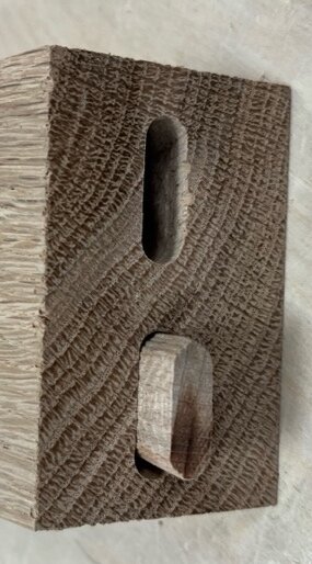 Frame assembly with Domino joints