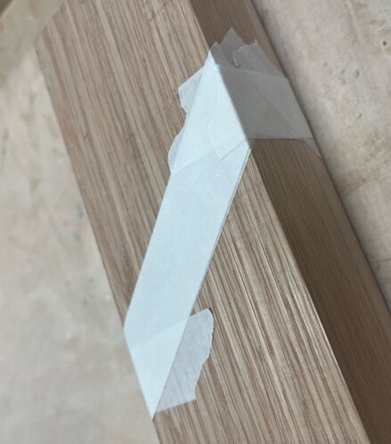 American oak timber prepared for cutting